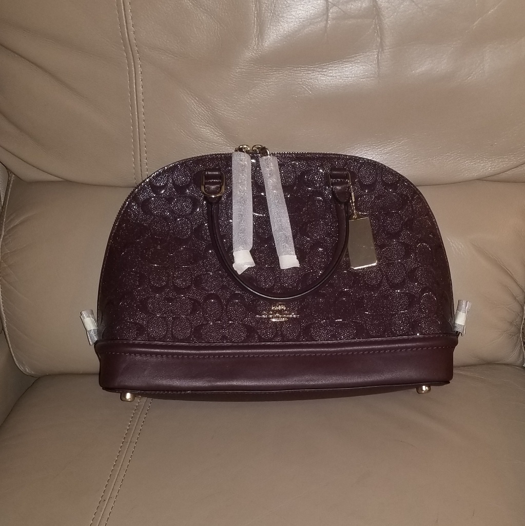 Nwt Coach Oxblood Sierra Satchel Signature